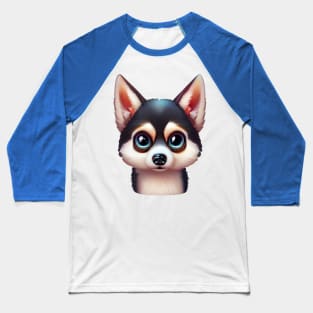 Pup-tacular Alaskan Klee Kai Baseball T-Shirt